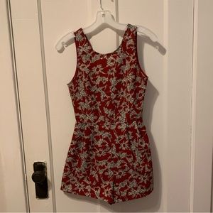 Nordstrom Lush size XS red and blue romper